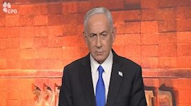 בנימין נתניהו, צילום: מסך מתוך נאומו של בנימין נתניהו בטקס יום השואה